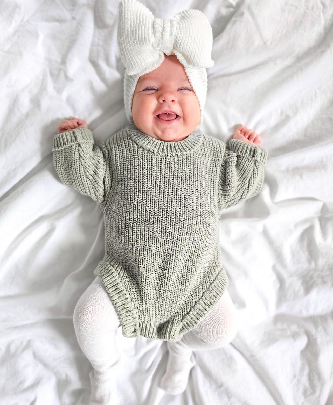 Knit Romper - Olive