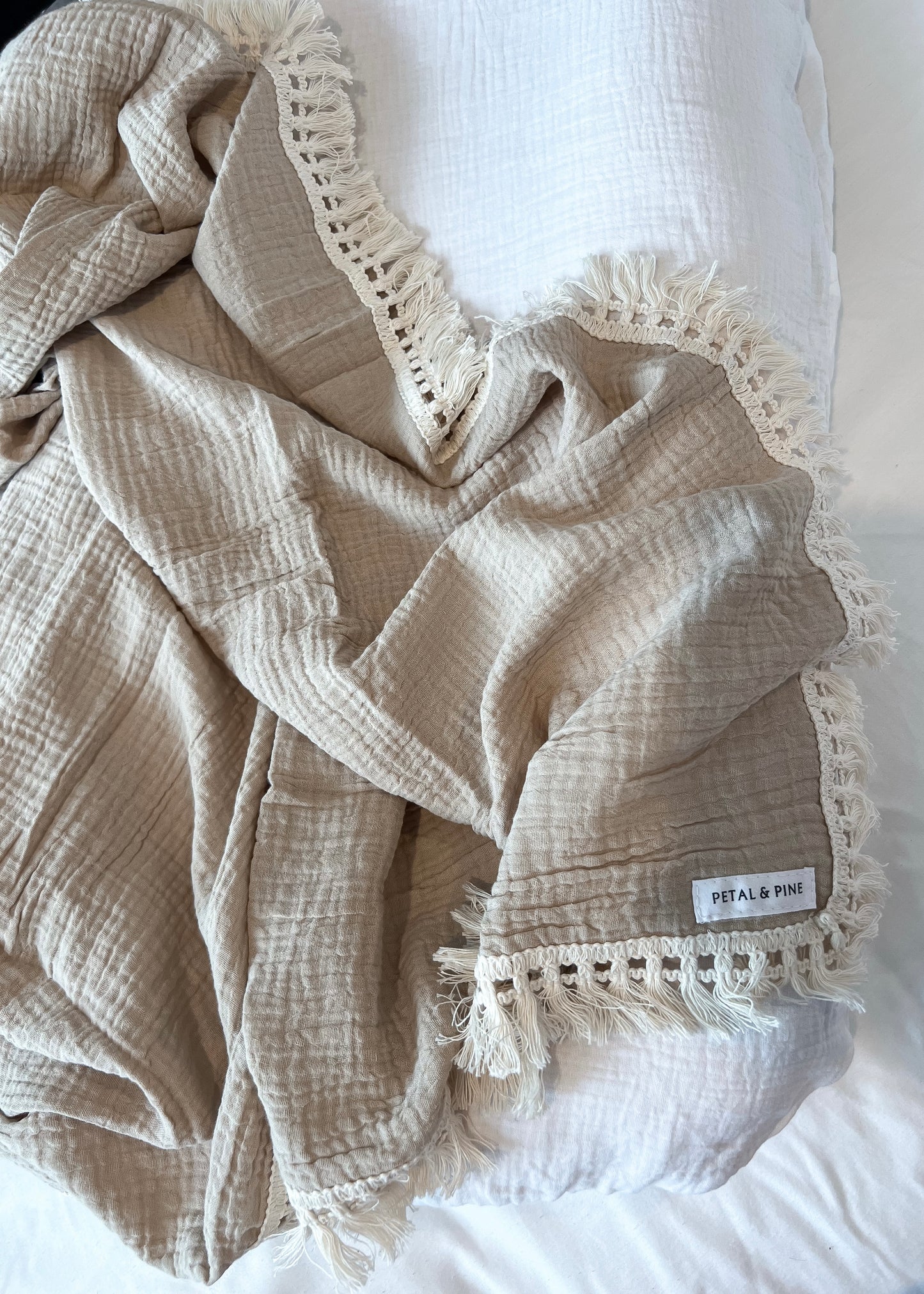 Fringed Baby Swaddle