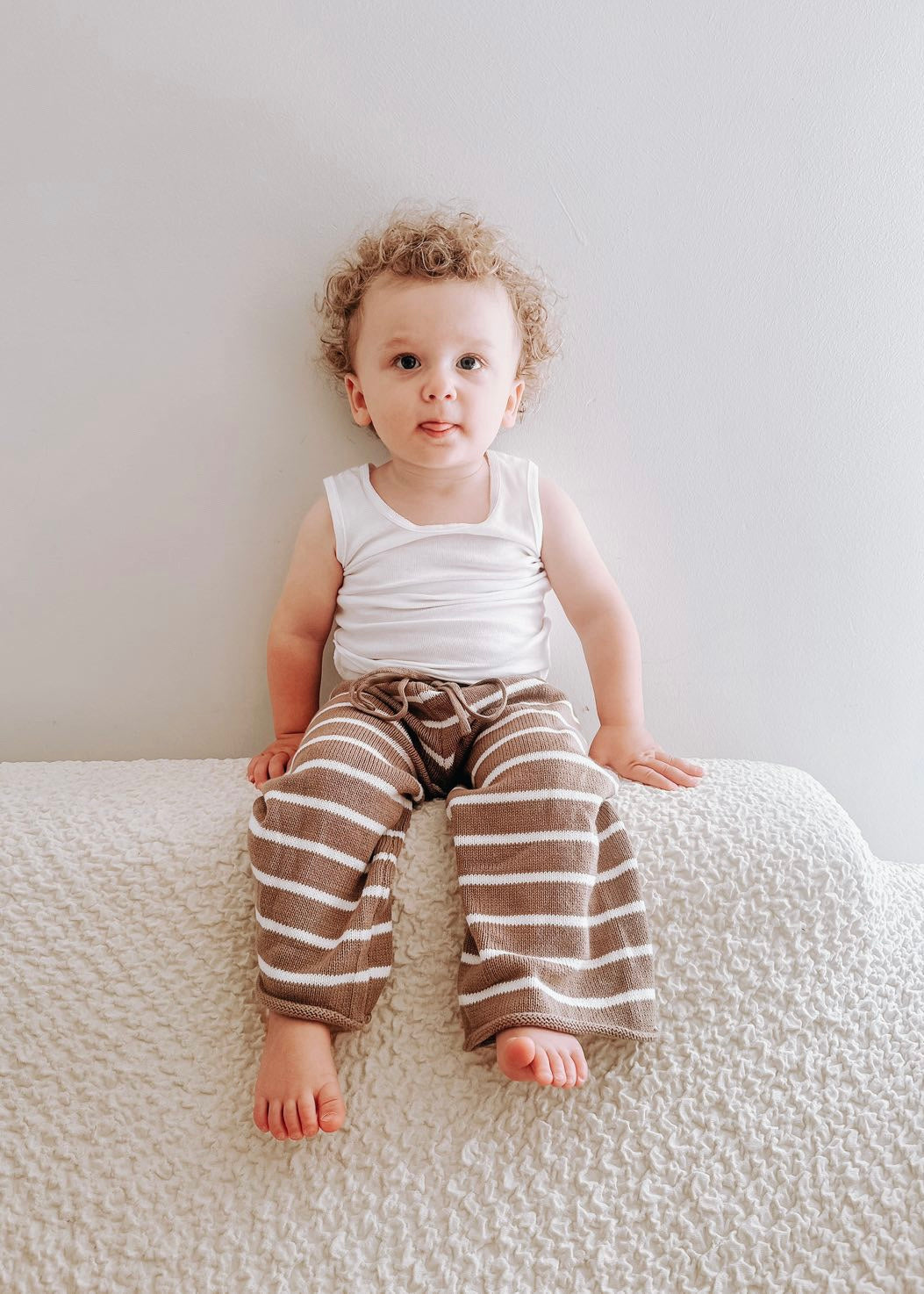 Striped Knit Pants - Kids