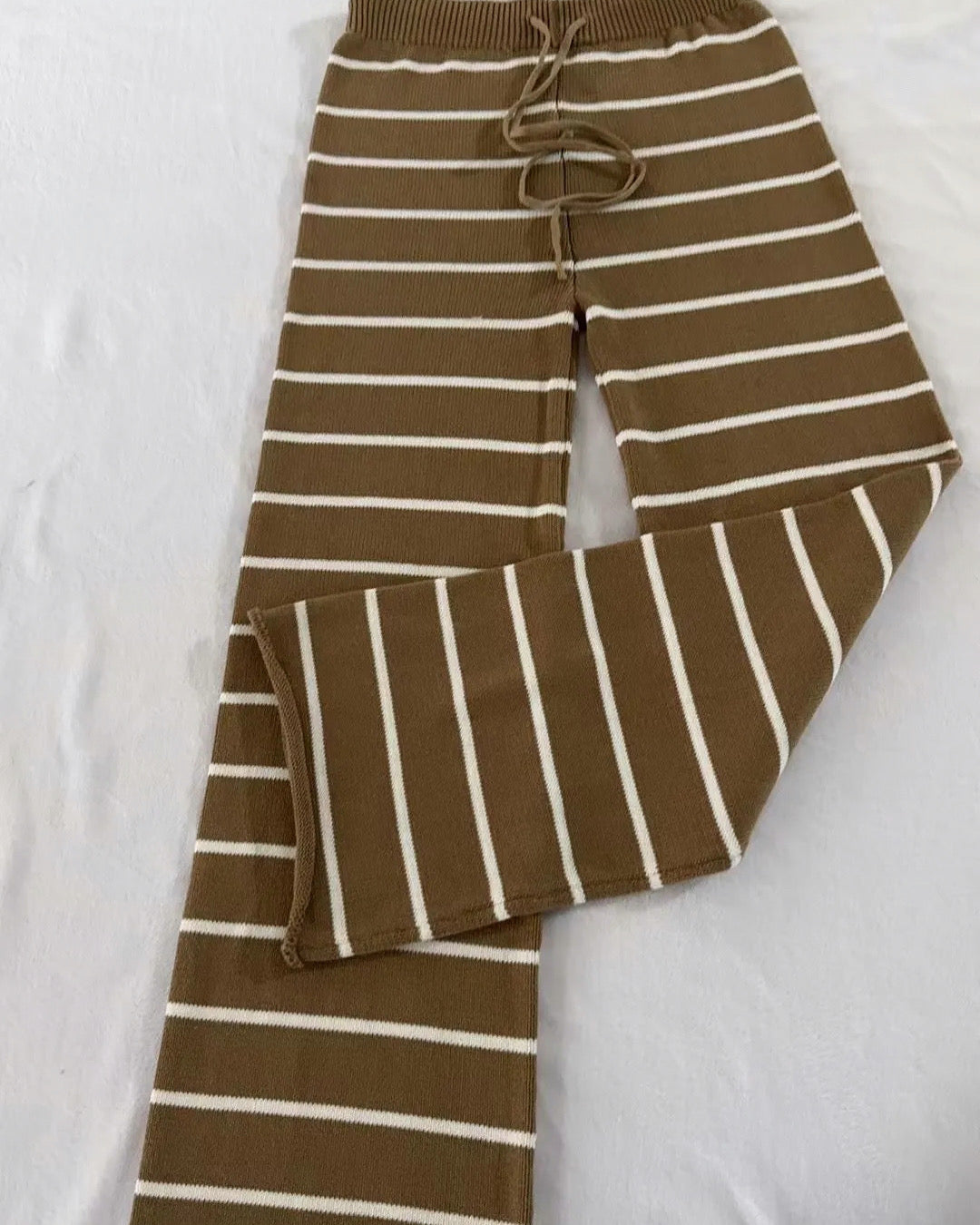 Striped Knit Pants - Adults