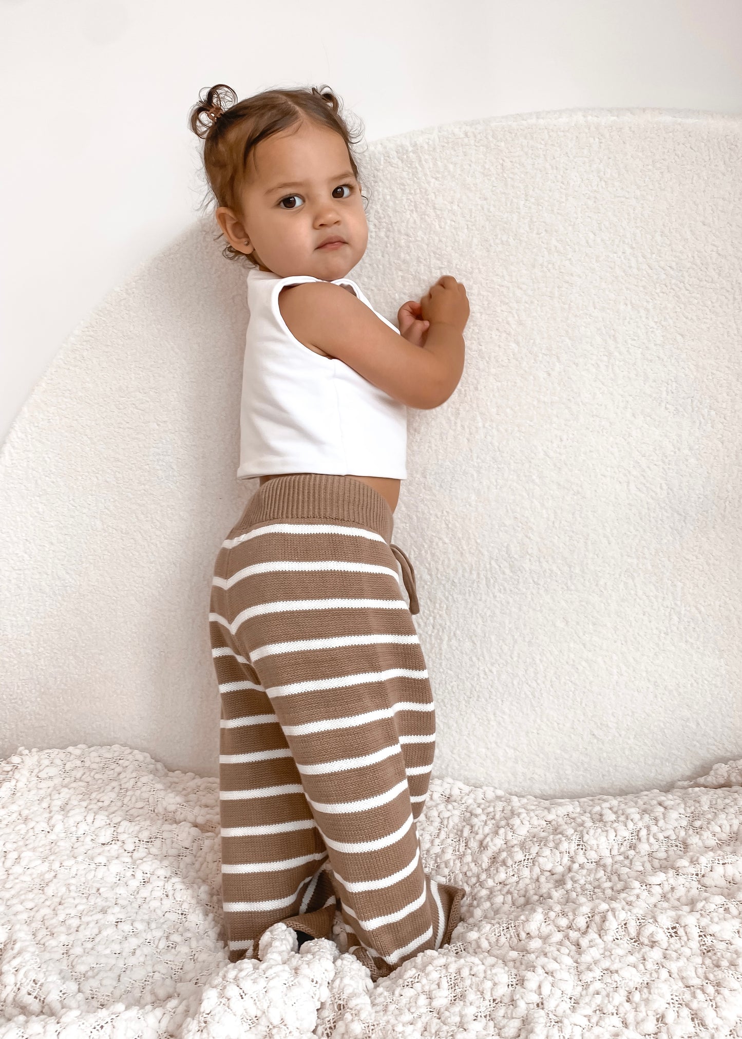 Striped Knit Pants - Kids