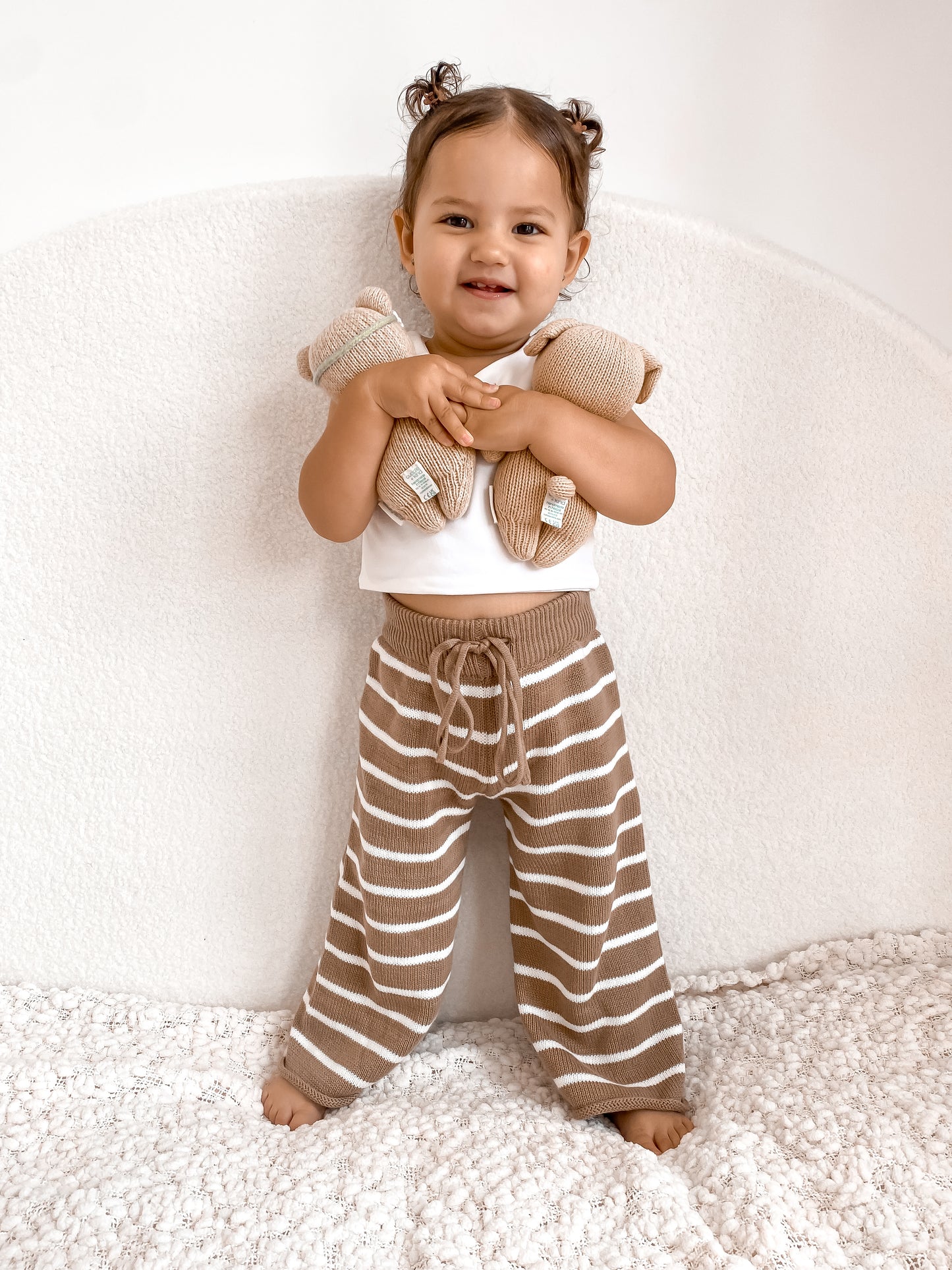 Striped Knit Pants - Kids