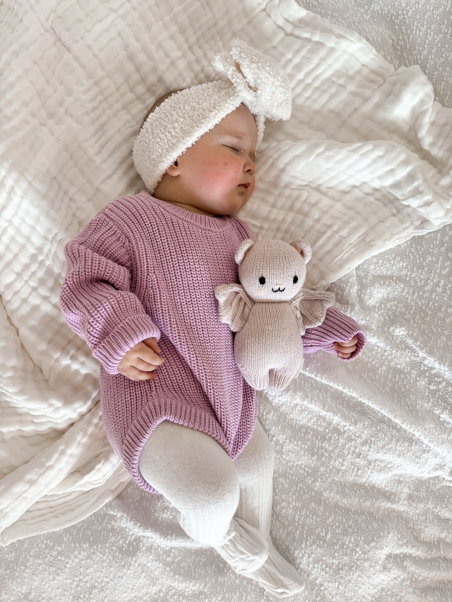 Blair Knit Romper - Lilac