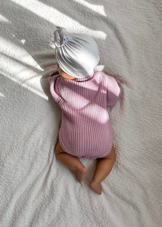 Blair Knit Romper - Lilac